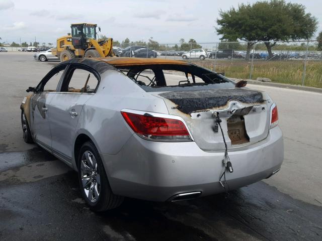 1G4GE5ED2BF175242 - 2011 BUICK LACROSSE C SILVER photo 3