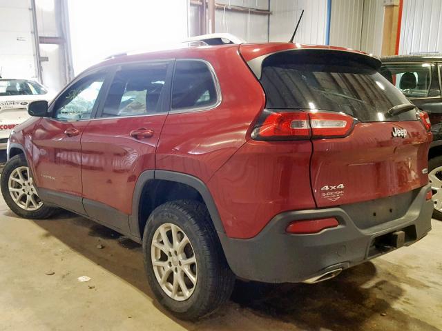 1C4PJMCS2FW546238 - 2015 JEEP CHEROKEE L RED photo 3