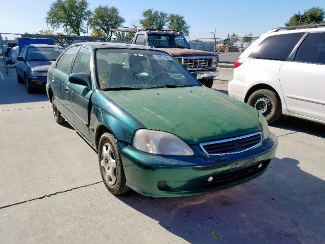 2HGEJ8643XH540526 - 1999 HONDA CIVIC EX GREEN photo 1