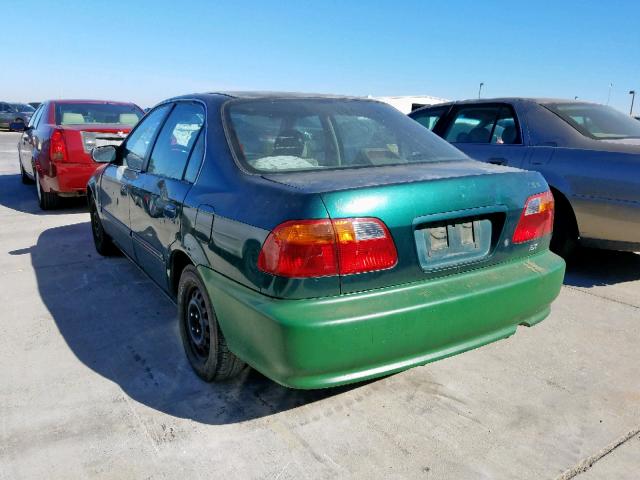 2HGEJ8643XH540526 - 1999 HONDA CIVIC EX GREEN photo 3