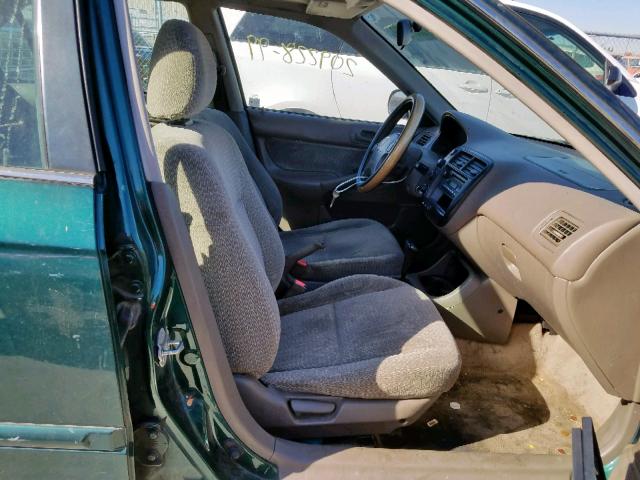 2HGEJ8643XH540526 - 1999 HONDA CIVIC EX GREEN photo 5