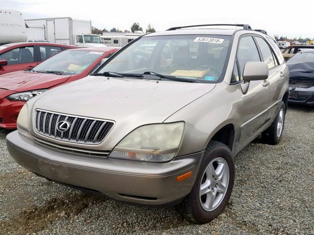 JTJHF10U510196039 - 2001 LEXUS RX 300 BEIGE photo 2