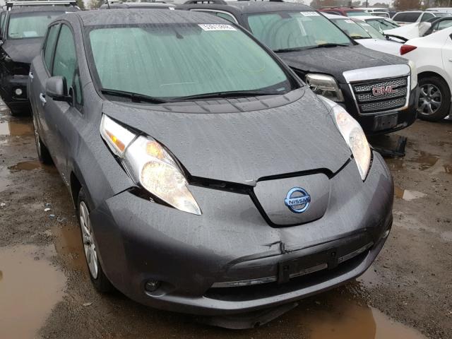 1N4BZ0CP0GC313121 - 2016 NISSAN LEAF SV GRAY photo 1