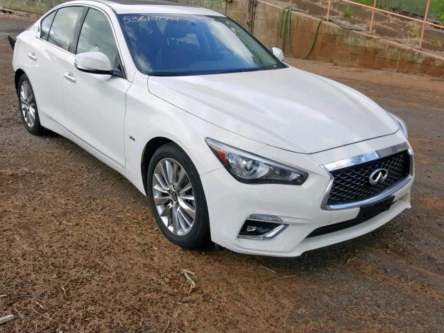 JN1EV7AP4JM363653 - 2018 INFINITI Q50 LUXE WHITE photo 1