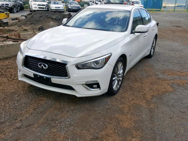 JN1EV7AP4JM363653 - 2018 INFINITI Q50 LUXE WHITE photo 2