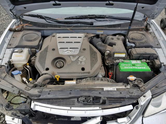 KMHFC46F28A252385 - 2008 HYUNDAI AZERA SE SILVER photo 7