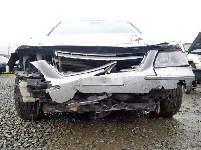 KMHFC46F28A252385 - 2008 HYUNDAI AZERA SE SILVER photo 9