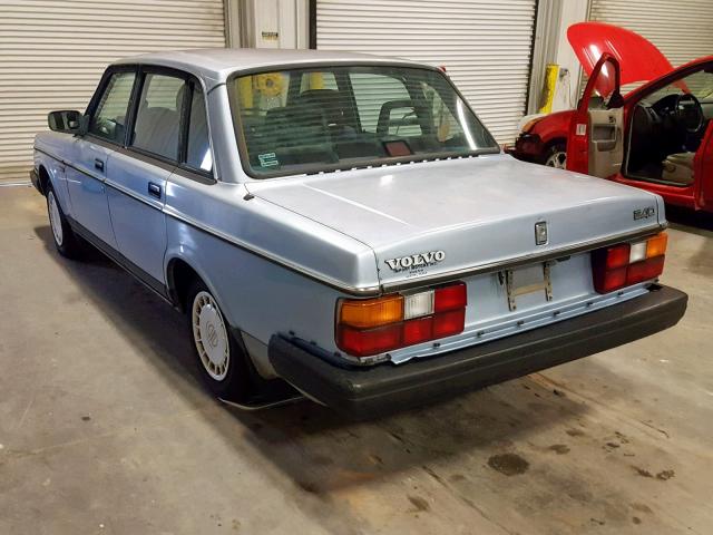 YV1AA8843M1441736 - 1991 VOLVO 240 BLUE photo 3