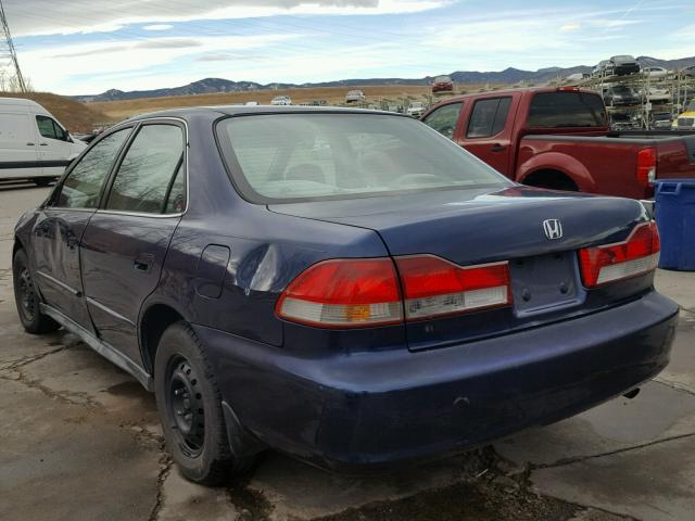 1HGCF86662A070638 - 2002 HONDA ACCORD VAL BLUE photo 3