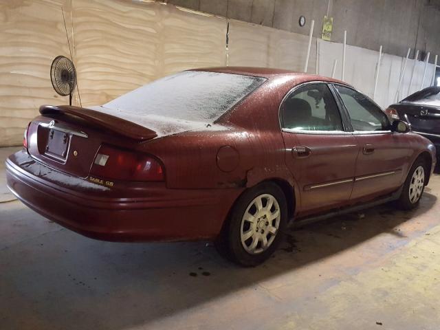 1MEFM50U6YG641363 - 2000 MERCURY SABLE GS RED photo 4