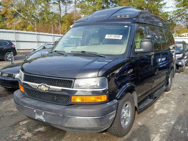 1GBFG15T771204527 - 2007 CHEVROLET EXPRESS G1 BLACK photo 2