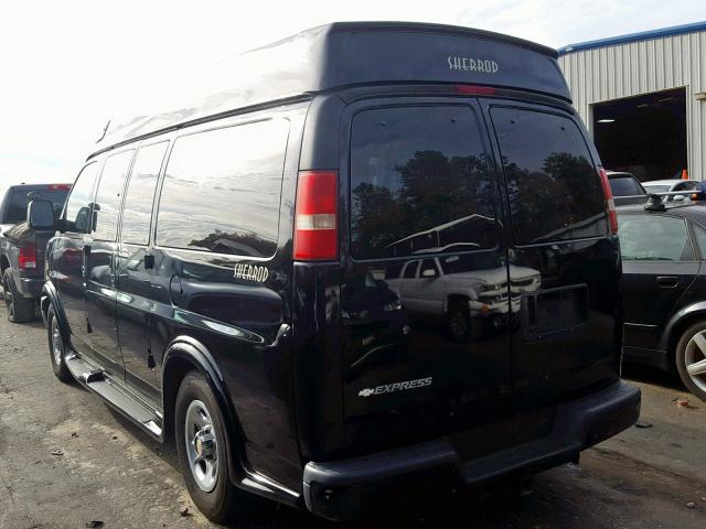 1GBFG15T771204527 - 2007 CHEVROLET EXPRESS G1 BLACK photo 3