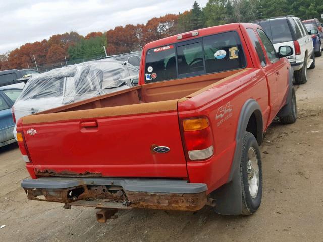 1FTZR15X6WPB43673 - 1998 FORD RANGER SUP RED photo 4