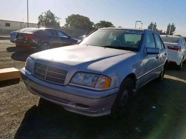 WDBHA24G4YA849586 - 2000 MERCEDES-BENZ C230 SILVER photo 2