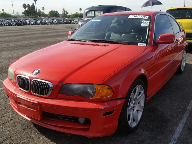 WBABN33481JW59320 - 2001 BMW 325 CI RED photo 2