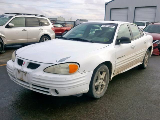 1G2NF52E01M597028 - 2001 PONTIAC GRAND AM S WHITE photo 2