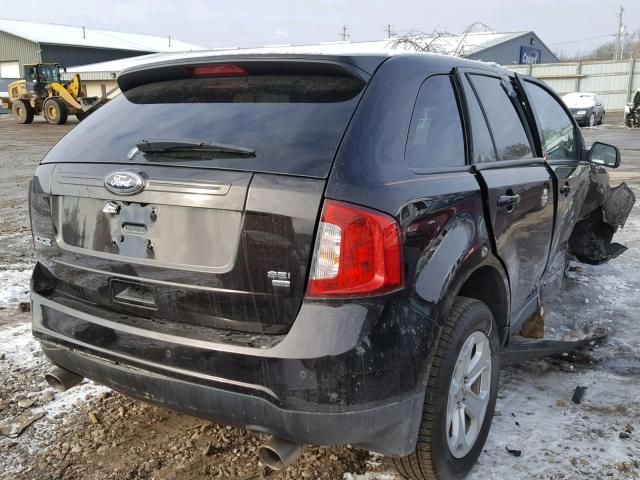 2FMDK4JC6DBB68883 - 2013 FORD EDGE SEL BLACK photo 4