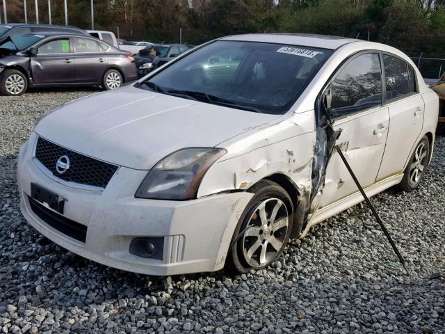 3N1AB6AP6BL727892 - 2011 NISSAN SENTRA 2.0 WHITE photo 2