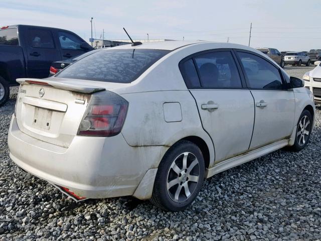 3N1AB6AP6BL727892 - 2011 NISSAN SENTRA 2.0 WHITE photo 4