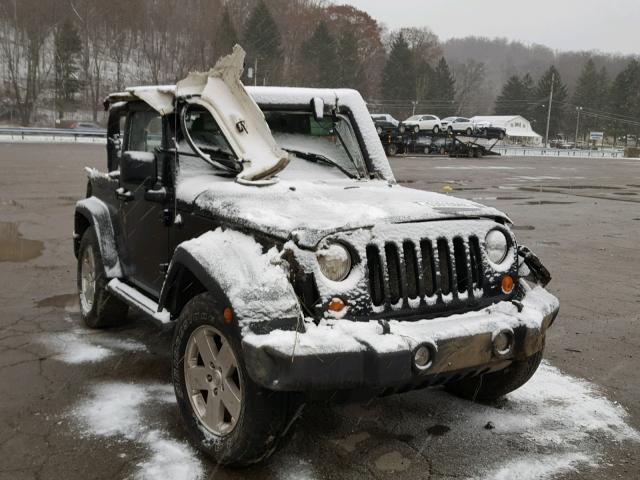 1J4FA24117L141815 - 2007 JEEP WRANGLER X BLACK photo 1