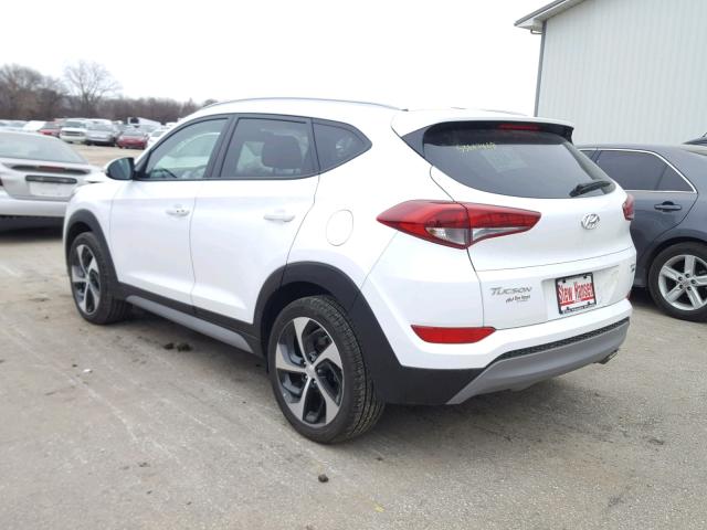 KM8J3CAL2JU733467 - 2018 HYUNDAI TUCSON LIM WHITE photo 3