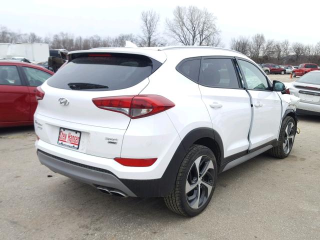 KM8J3CAL2JU733467 - 2018 HYUNDAI TUCSON LIM WHITE photo 4