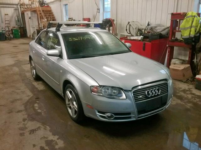 WAUDF78E87A077757 - 2007 AUDI A4 2.0T QU SILVER photo 1