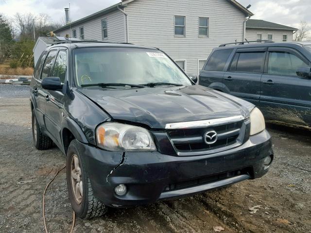 4F2YZ94185KM49180 - 2005 MAZDA TRIBUTE S BLACK photo 1