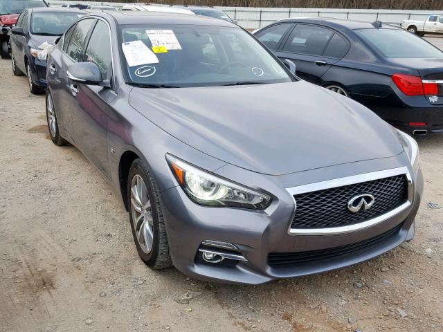 JN1BV7AP3FM339113 - 2015 INFINITI Q50 BASE GRAY photo 1