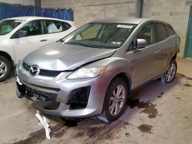 JM3ER4CL0B0359223 - 2011 MAZDA CX-7 SILVER photo 2