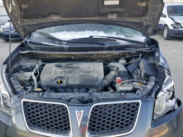 5Y2SP67809Z467317 - 2009 PONTIAC VIBE GRAY photo 7