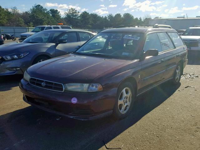 4S3BK4351X6312045 - 1999 SUBARU LEGACY L MAROON photo 2