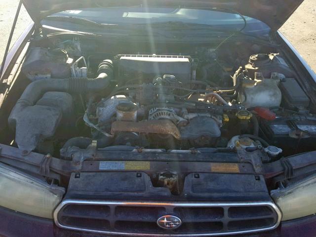 4S3BK4351X6312045 - 1999 SUBARU LEGACY L MAROON photo 7