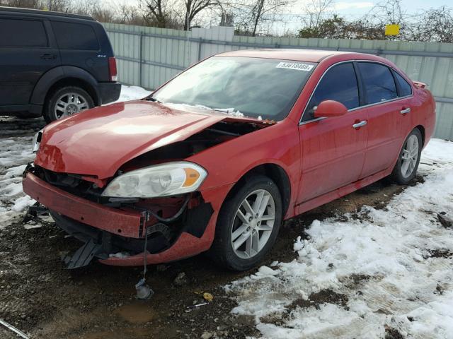 2G1WC5E32C1162117 - 2012 CHEVROLET IMPALA LTZ RED photo 2