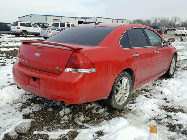 2G1WC5E32C1162117 - 2012 CHEVROLET IMPALA LTZ RED photo 4