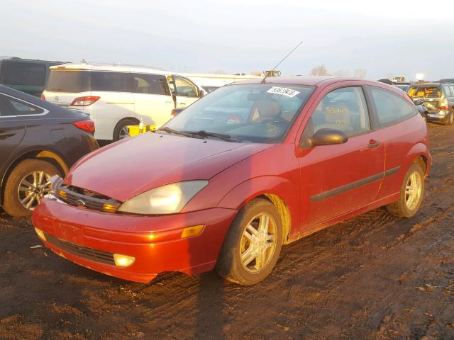 3FAFP31363R105751 - 2003 FORD FOCUS ZX3 RED photo 2