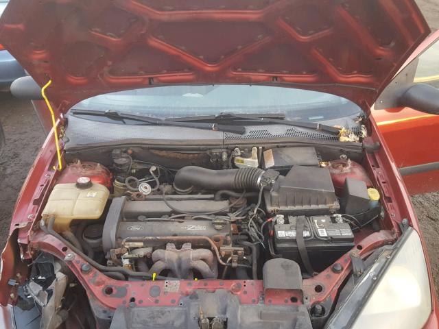 3FAFP31363R105751 - 2003 FORD FOCUS ZX3 RED photo 7