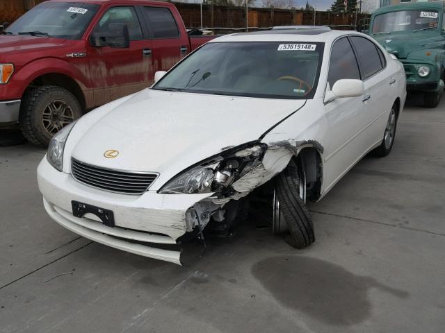 JTHBA30G865147424 - 2006 LEXUS ES 330 WHITE photo 2