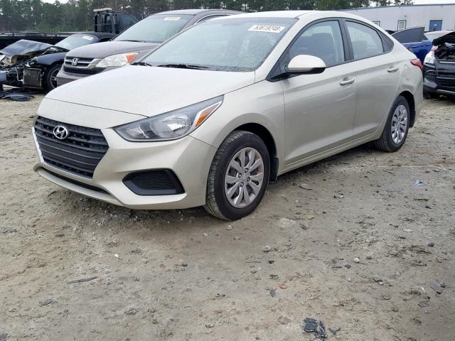 3KPC24A33JE035180 - 2018 HYUNDAI ACCENT SEL TAN photo 2