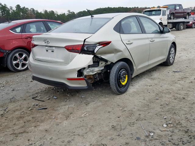 3KPC24A33JE035180 - 2018 HYUNDAI ACCENT SEL TAN photo 4