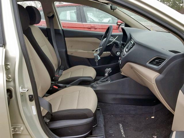 3KPC24A33JE035180 - 2018 HYUNDAI ACCENT SEL TAN photo 5