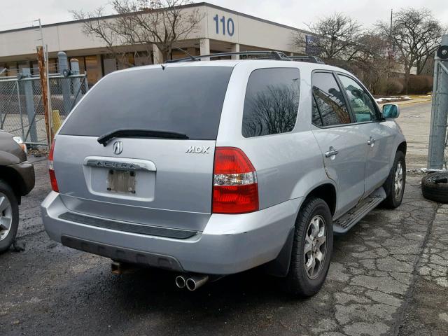 2HNYD18662H546297 - 2002 ACURA MDX TOURIN SILVER photo 4