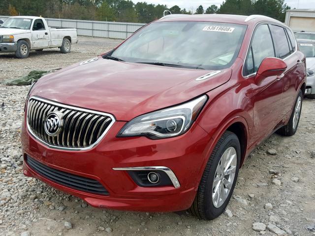 LRBFXBSA0HD193907 - 2017 BUICK ENVISION E RED photo 2