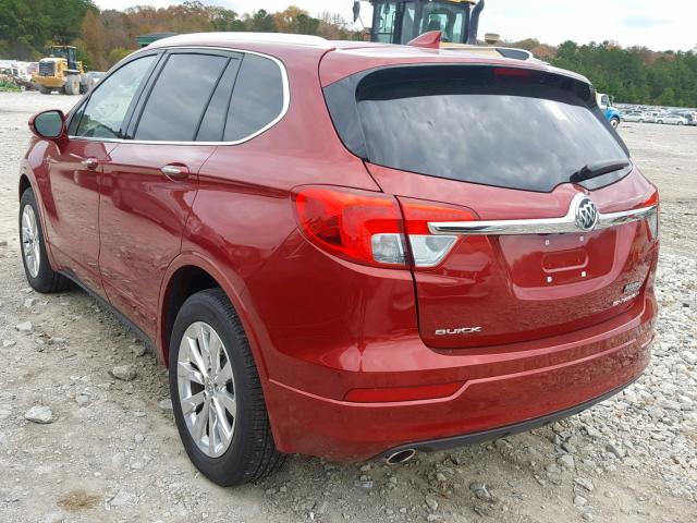 LRBFXBSA0HD193907 - 2017 BUICK ENVISION E RED photo 3