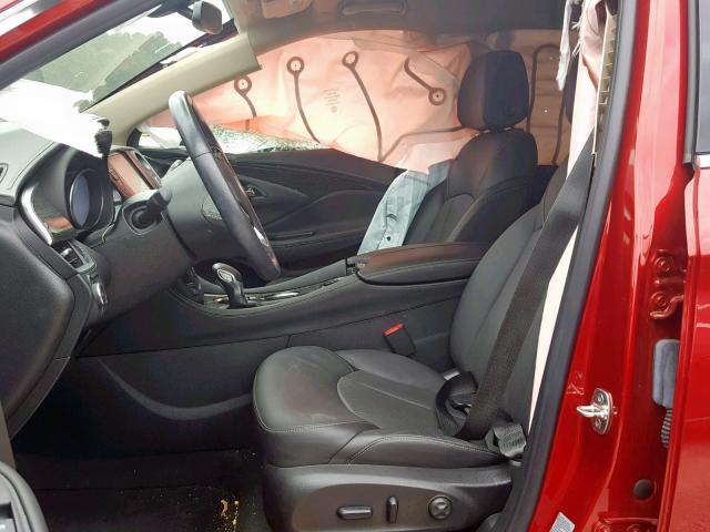 LRBFXBSA0HD193907 - 2017 BUICK ENVISION E RED photo 5