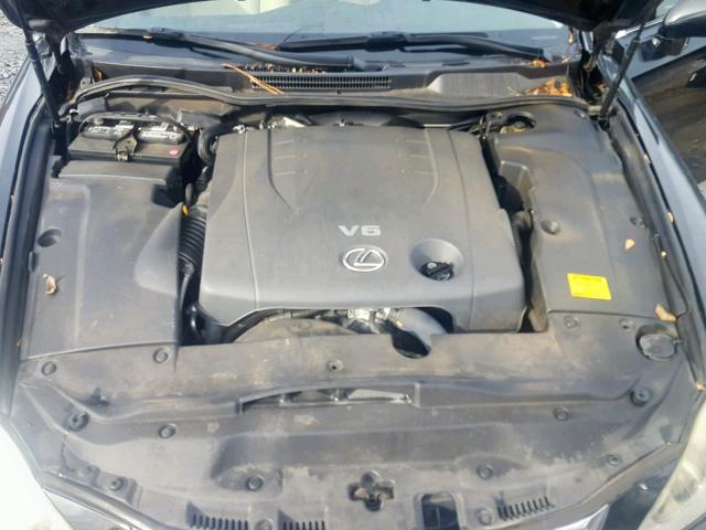 JTHBK262472053322 - 2007 LEXUS IS 250 BLACK photo 7