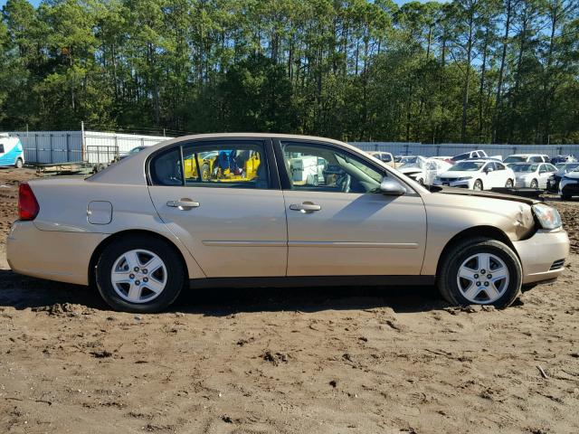 1G1ZT52815F124936 - 2005 CHEVROLET MALIBU LS 金色 照片 9