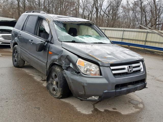 5FNYF18328B042074 - 2008 HONDA PILOT SE GRAY photo 1