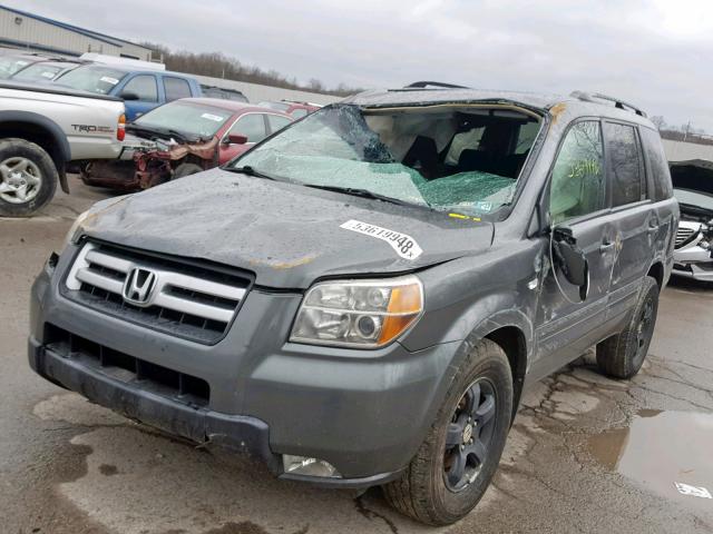 5FNYF18328B042074 - 2008 HONDA PILOT SE GRAY photo 2