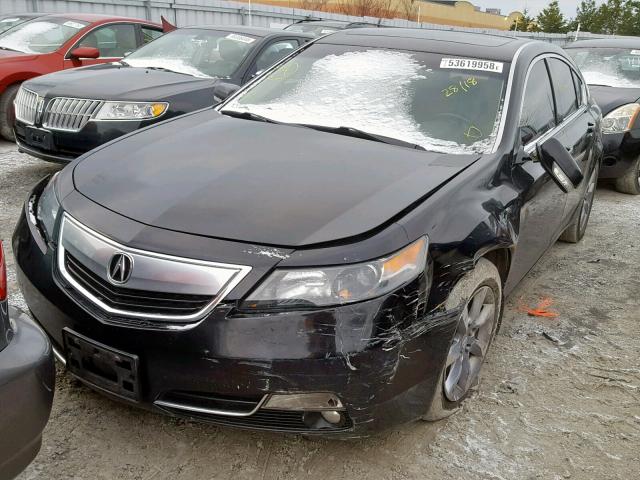 19UUA8F53CA800386 - 2012 ACURA TL BLACK photo 2